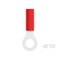 Te Connectivity Ring Terminal, #10 Stud Size, 20 AWG, 300 V, Nylon Insulated, Red 2-36153-4 - alternate 3